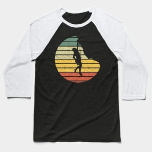 Climbing Silhouette vintage Baseball T-Shirt